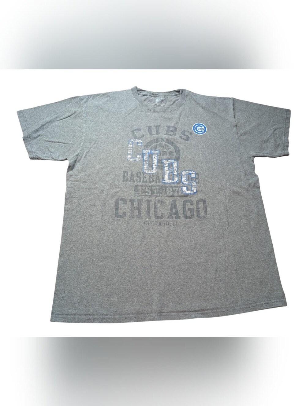 Chicago Cubs Men's Grey Graphic T-Shirt